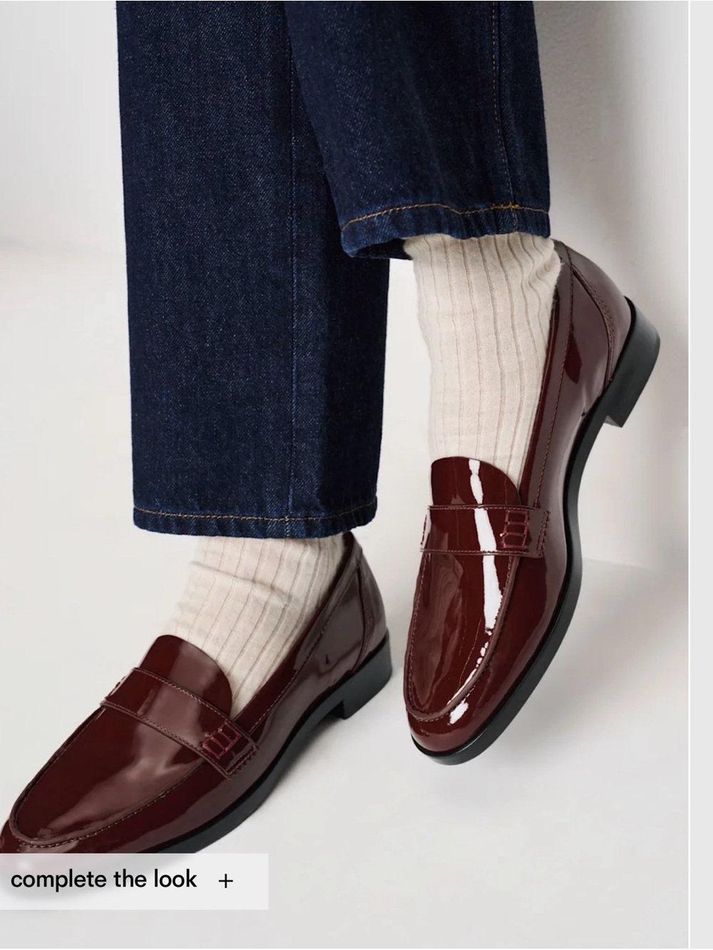 Reformation Kaylee Ruby Patent Leather Loafer